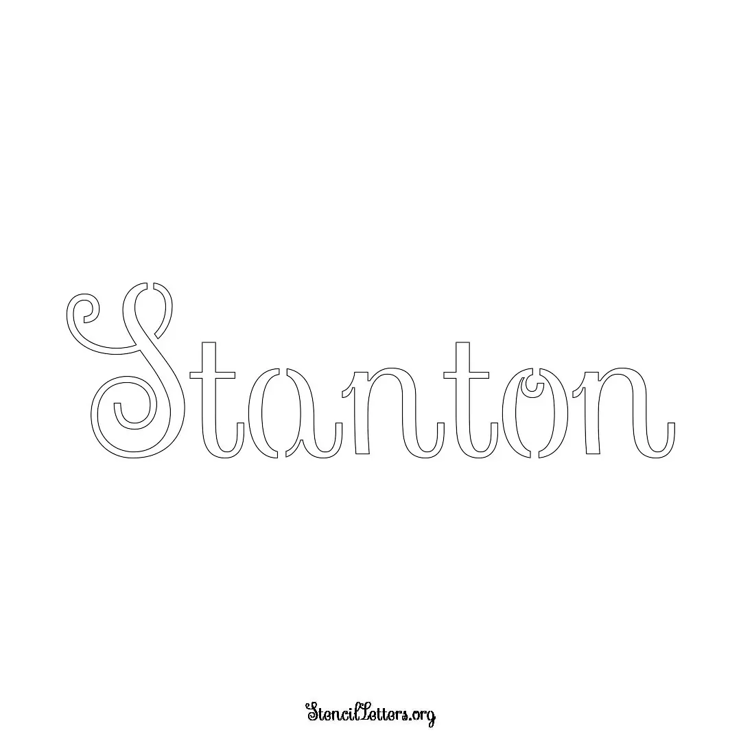 Stanton Free Printable Family Name Stencils with 6 Unique Typography and Lettering Bridges