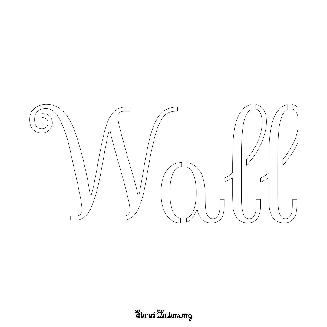 Wall Free Printable Family Name Stencils with 6 Unique Typography and Lettering Bridges