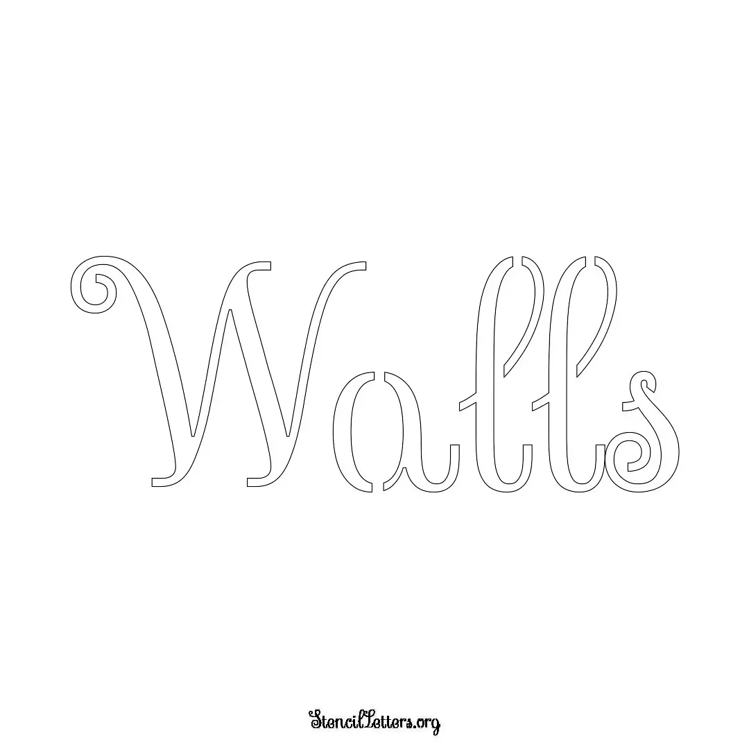 Walls Free Printable Family Name Stencils with 6 Unique Typography and Lettering Bridges