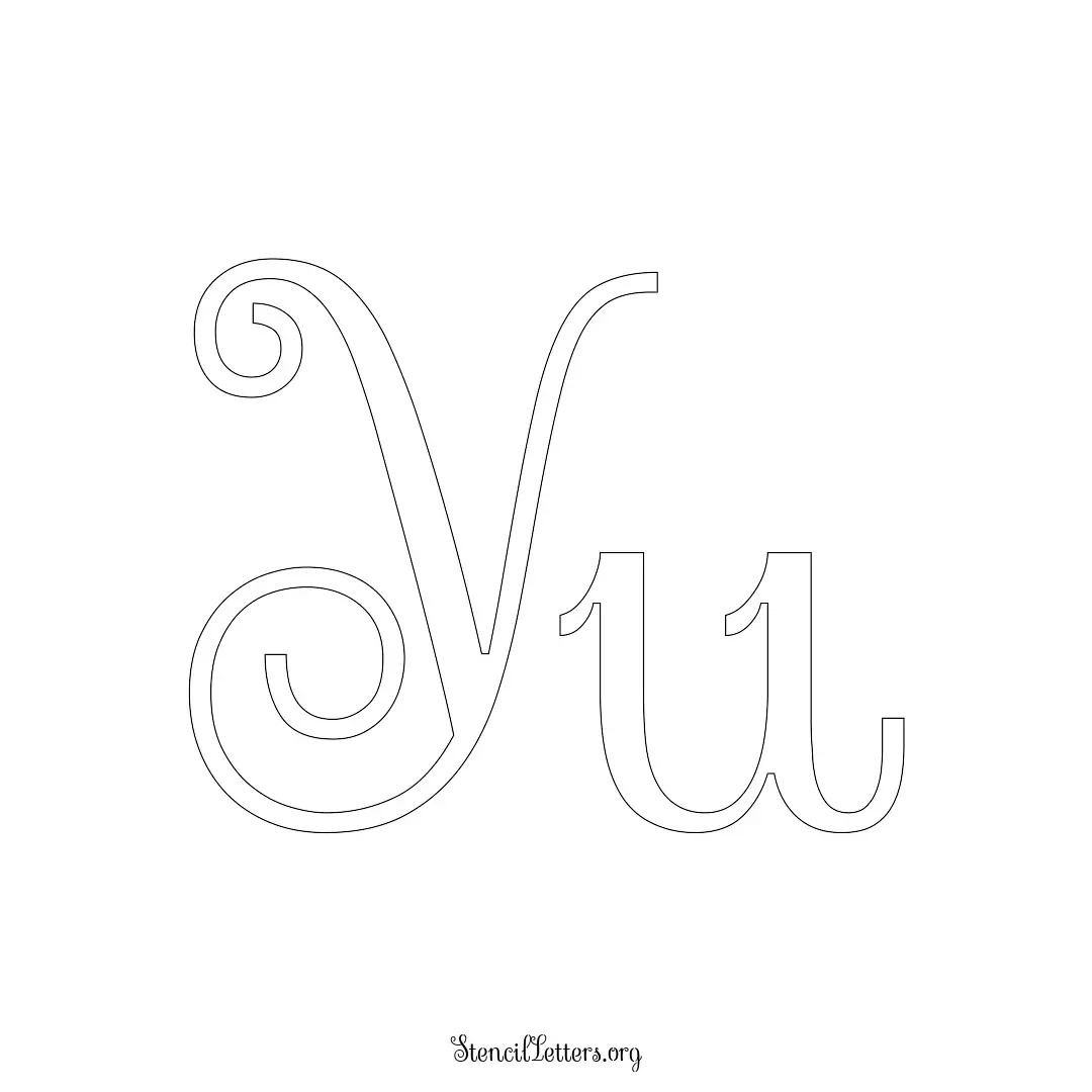 Yu Free Printable Family Name Stencils with 6 Unique Typography and Lettering Bridges