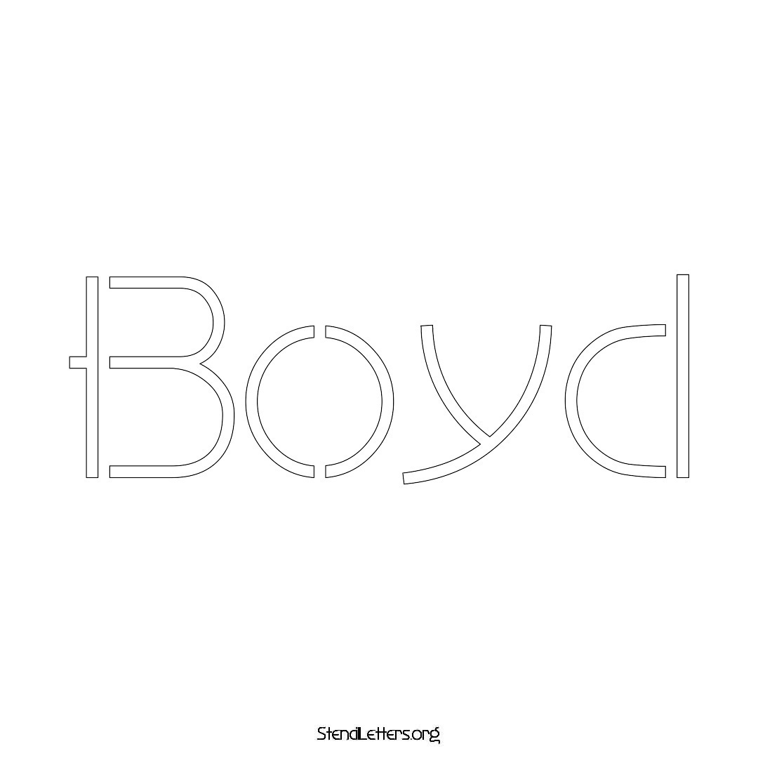 Boyd Free Printable Family Name Stencils with 6 Unique Typography and ...