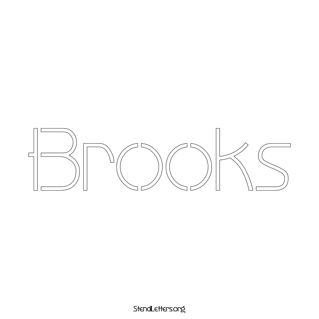 Brooks Free Printable Family Name Stencils with 6 Unique Typography and ...