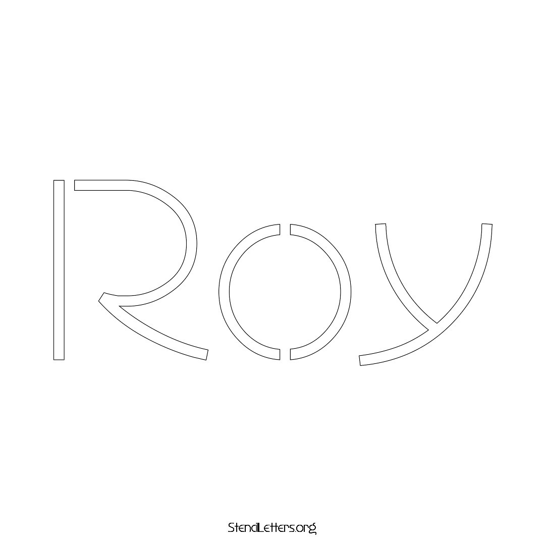 Roy Free Printable Family Name Stencils with 6 Unique Typography and ...