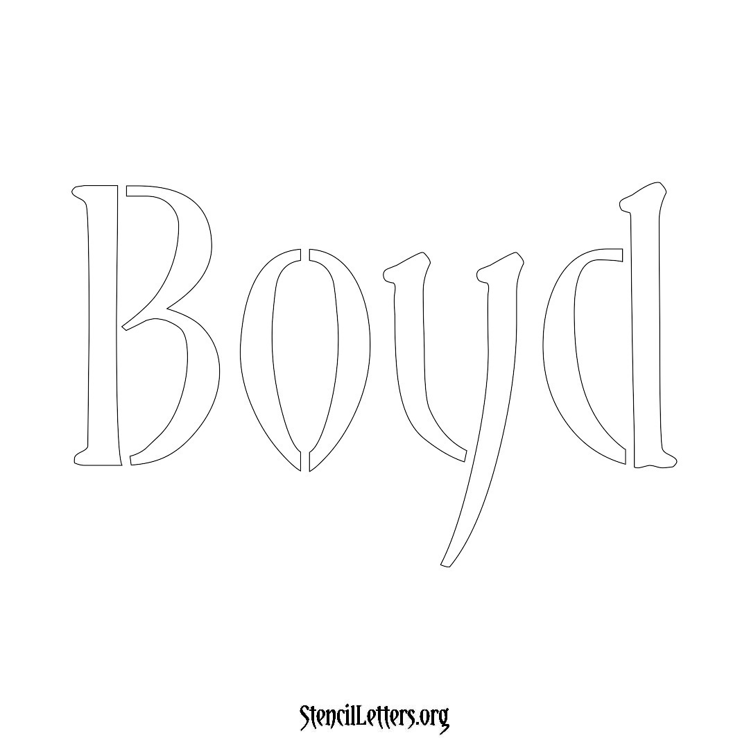 Boyd Free Printable Family Name Stencils with 6 Unique Typography and ...