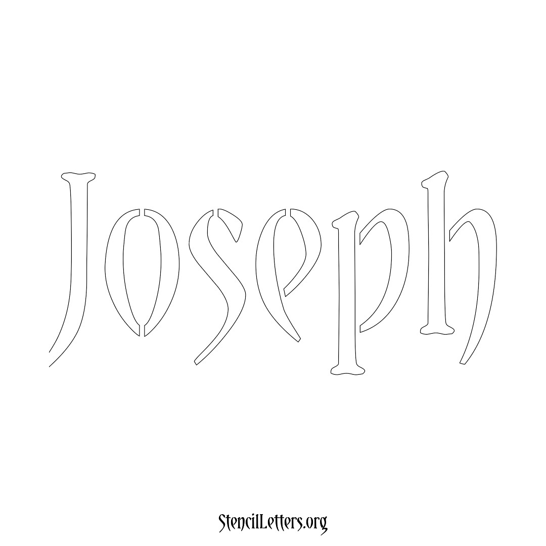 Joseph Free Printable Family Name Stencils with 6 Unique Typography and ...