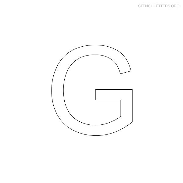  Letter G Printable Alphabet Stencil Templates Stencil Letters Org