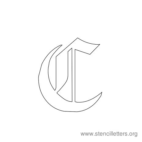 Gothic Stencil Letter C