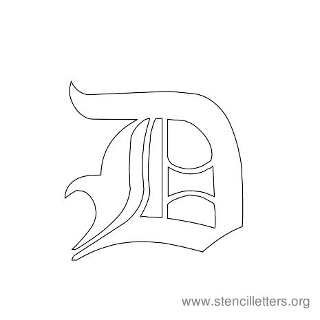 Gothic Stencil Letter D