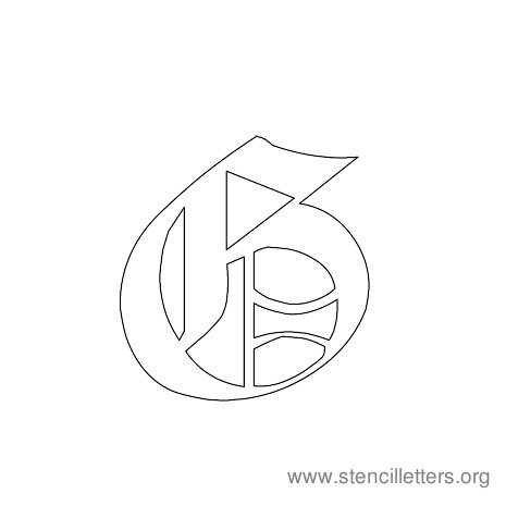 Gothic Alphabet Letter Stencils Free Printable