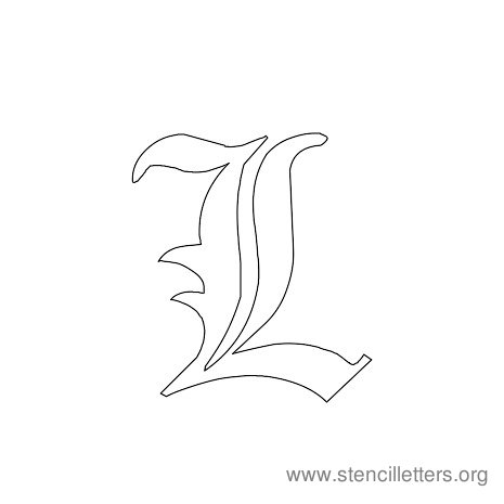 Gothic Stencil Letter L