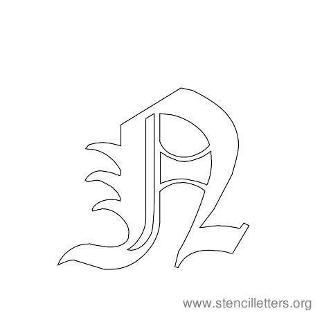 printable letters stencils to trace