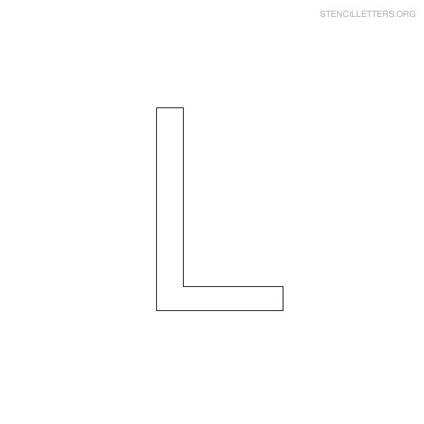 Stencil Letters L Printable Free L Stencils Stencil Letters Org