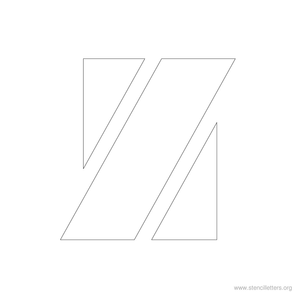 Large Stencil Letters Style #3 Z