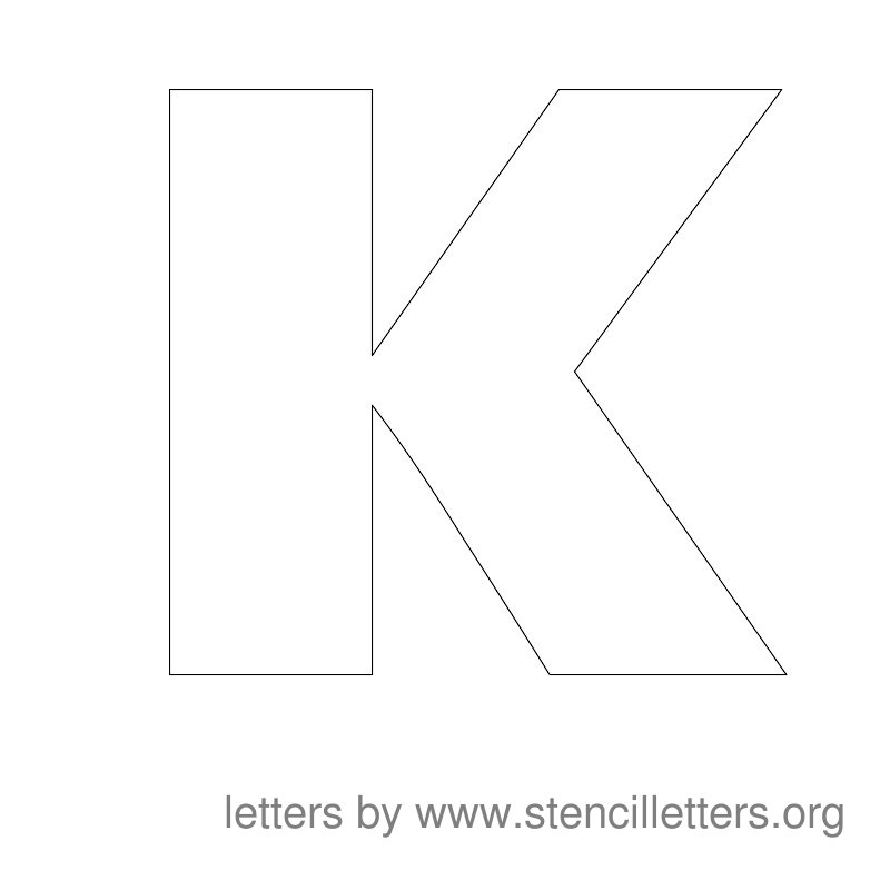 Large Stencil Letters | Stencil Letters Org