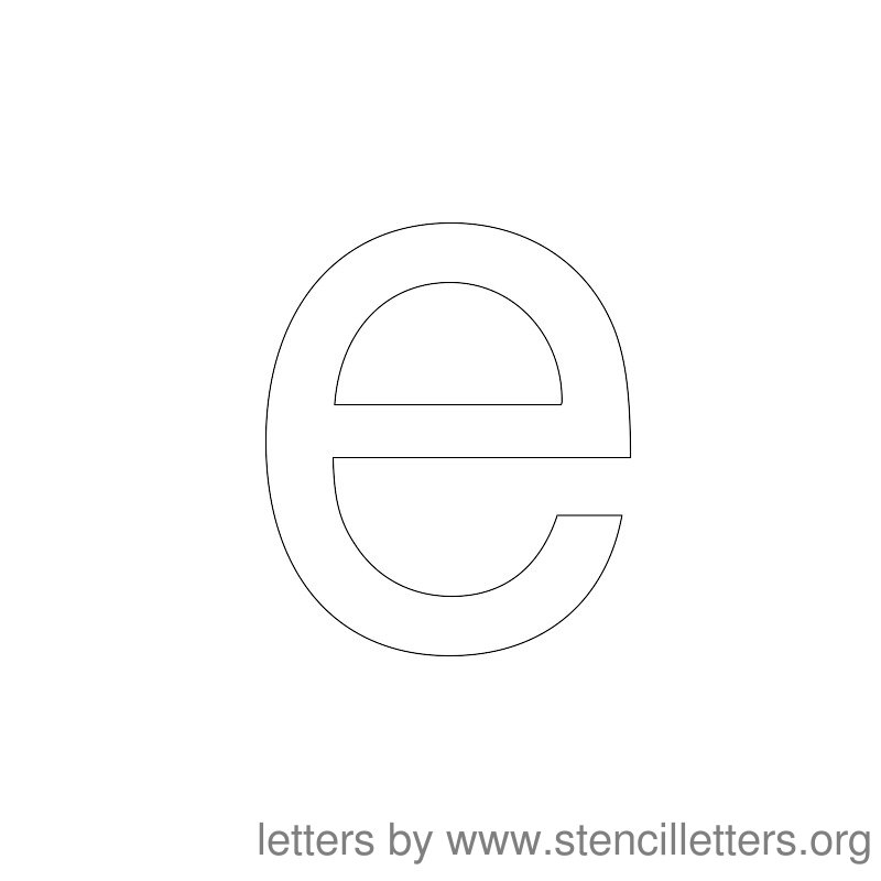 The Lowercase E Printable Free Printable Download