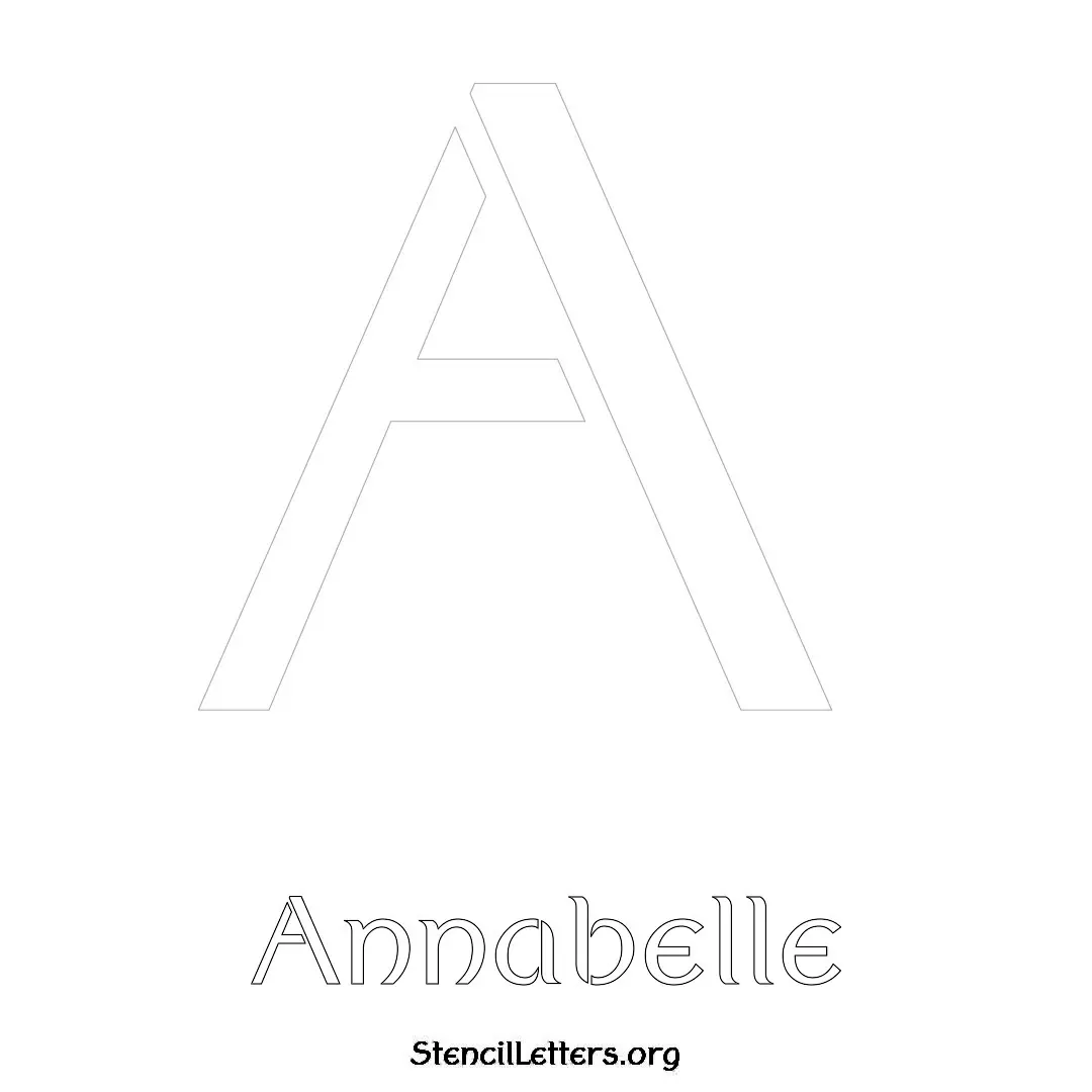 Annabelle Free Printable Name Stencils with 6 Unique Typography Styles and Lettering Bridges