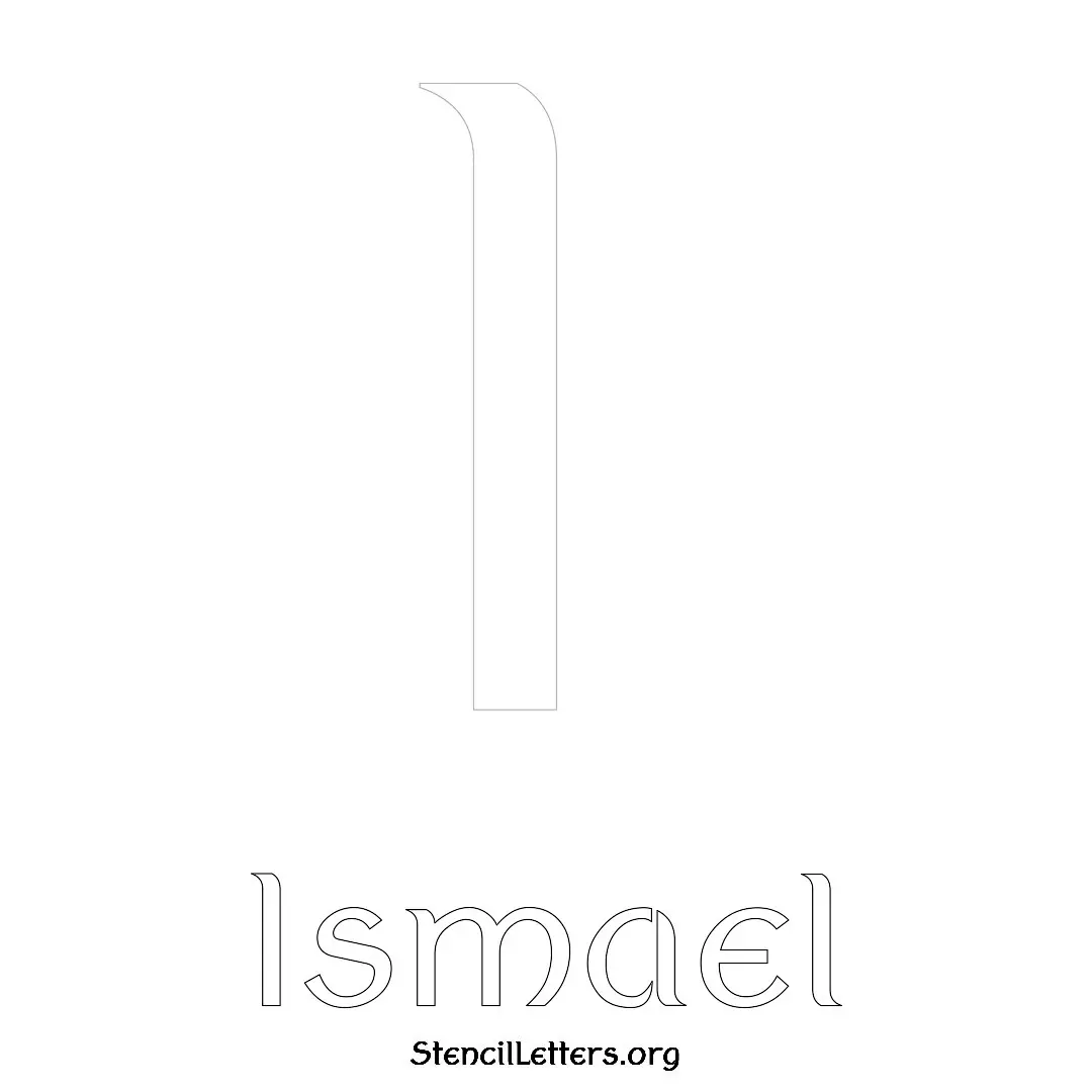 Ismael Free Printable Name Stencils with 6 Unique Typography Styles and Lettering Bridges