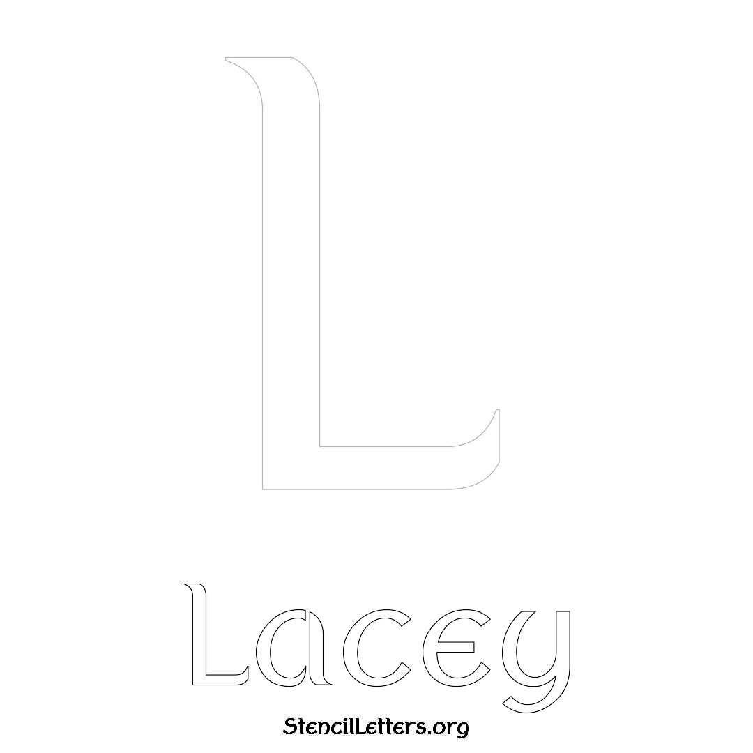 Lacey Free Printable Name Stencils With 6 Unique Typography Styles And Lettering Bridges