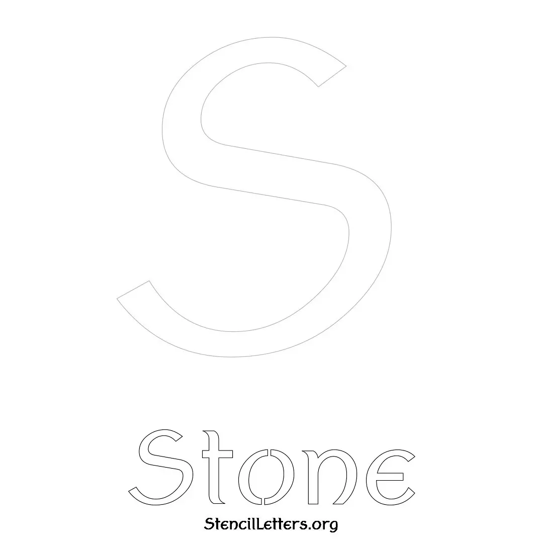 Stone Free Printable Name Stencils with 6 Unique Typography Styles and Lettering Bridges