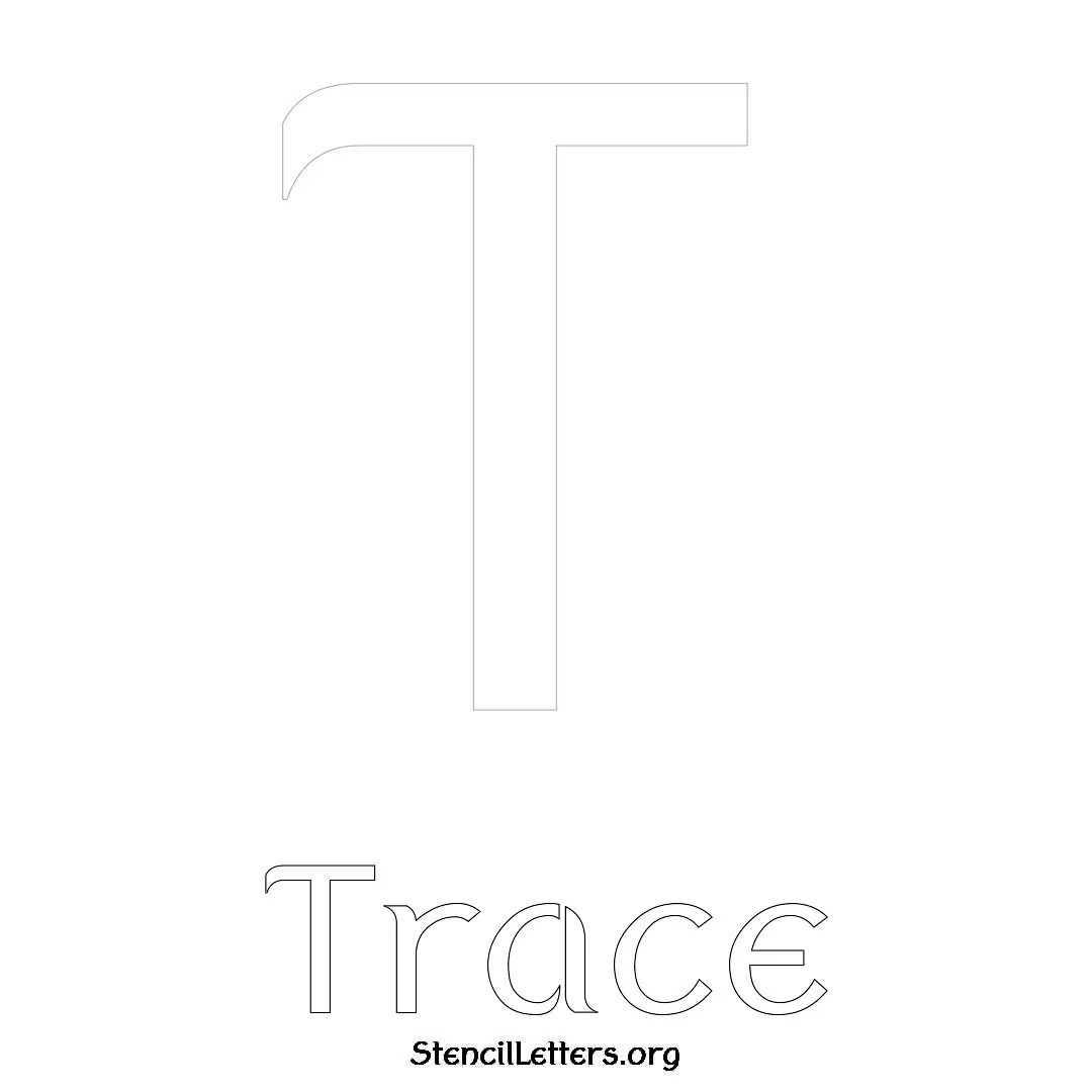 Trace Free Printable Name Stencils with 6 Unique Typography Styles and Lettering Bridges