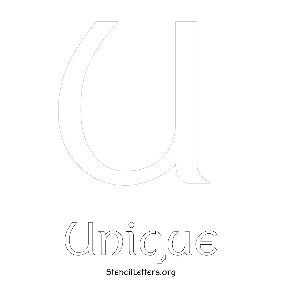 Unique Free Printable Name Stencils with 6 Unique Typography Styles and Lettering Bridges