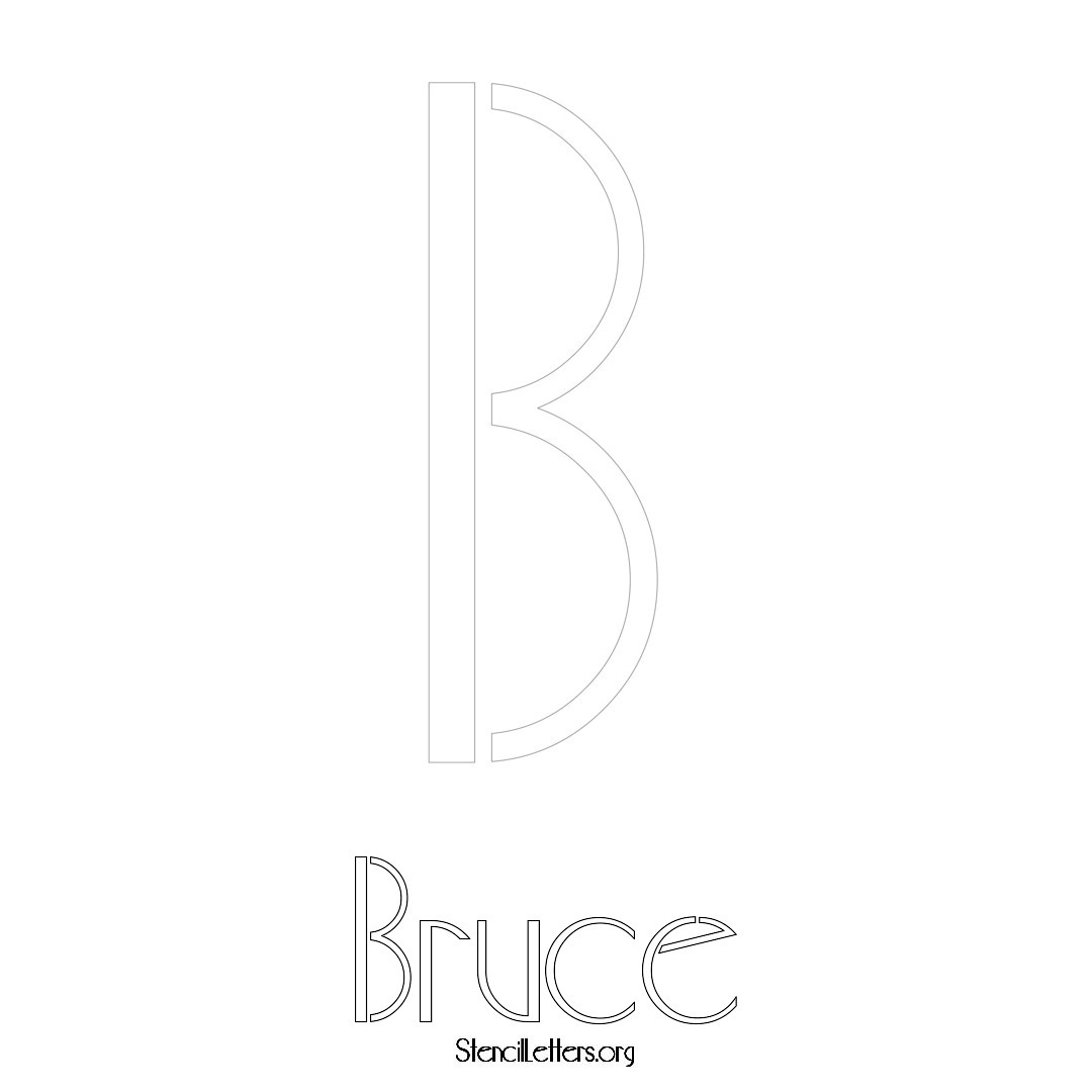 Bruce Free Printable Name Stencils with 6 Unique Typography Styles and ...
