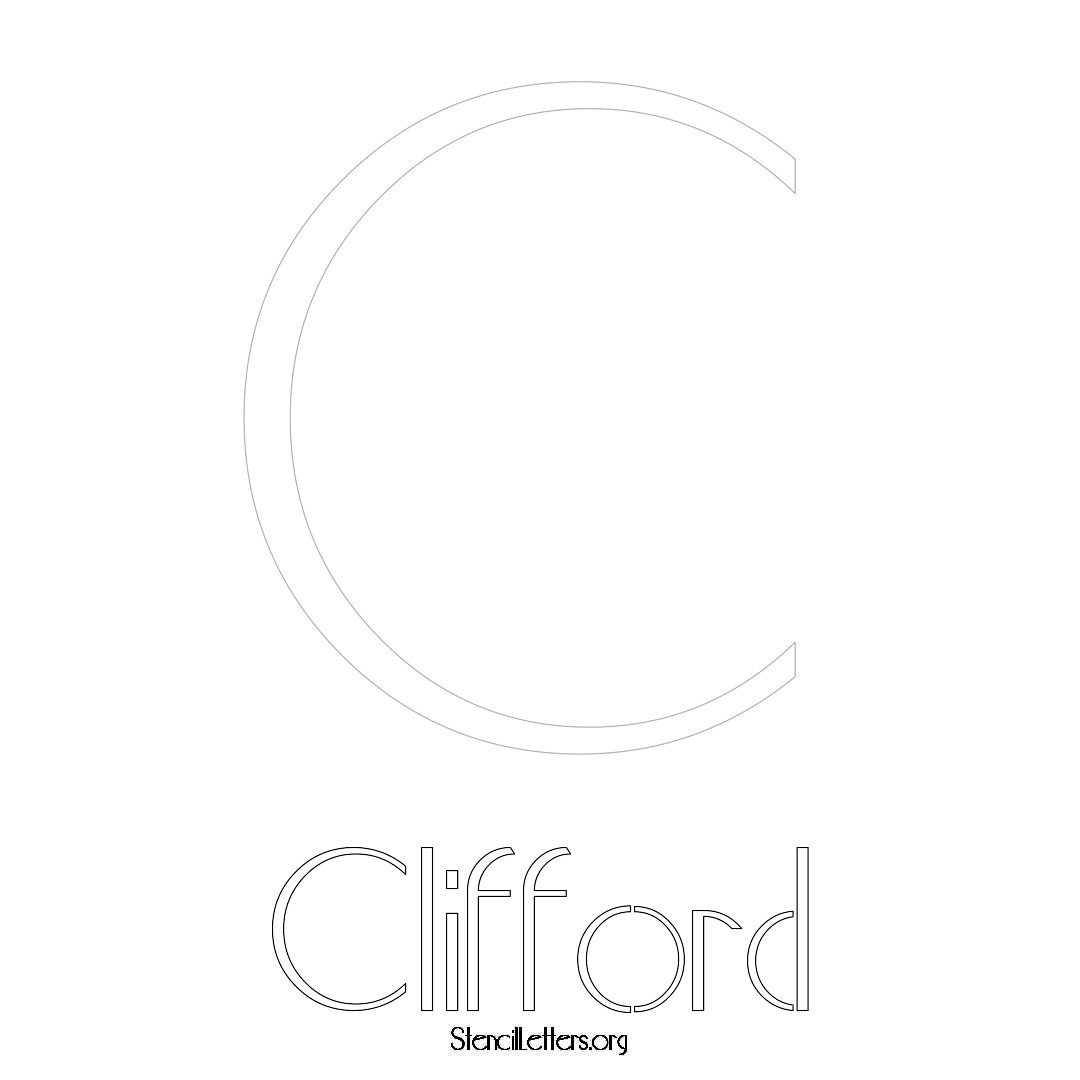 Clifford Free Printable Name Stencils with 6 Unique Typography Styles ...