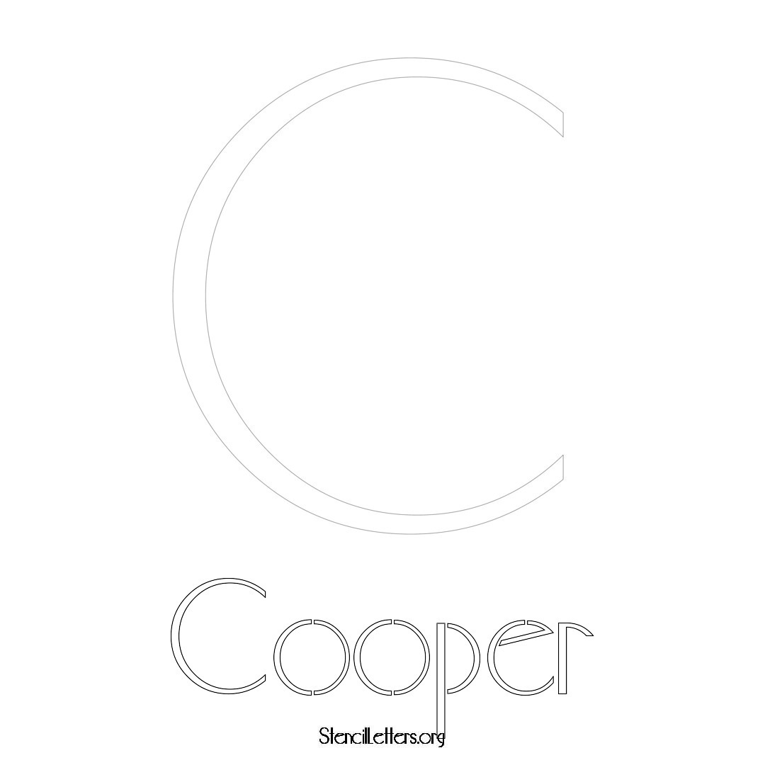 Cooper Free Printable Name Stencils with 6 Unique Typography Styles and ...