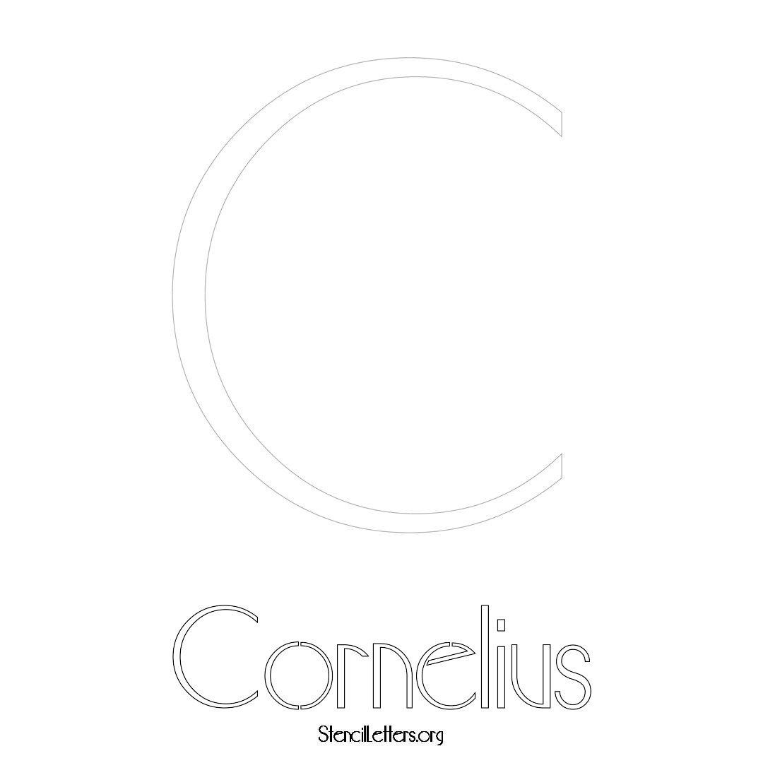 Cornelius Free Printable Name Stencils with 6 Unique Typography Styles ...