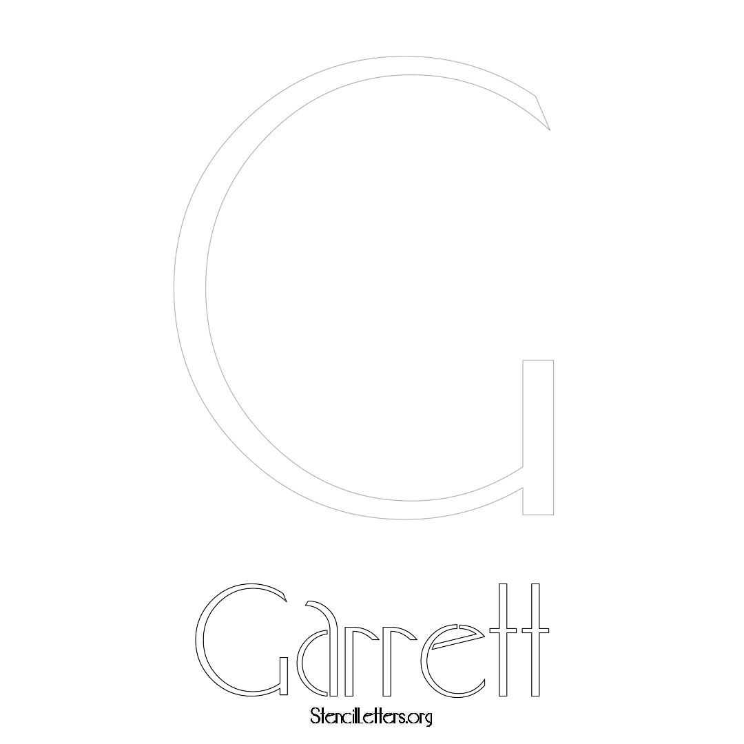 Garrett Free Printable Name Stencils with 6 Unique Typography Styles ...