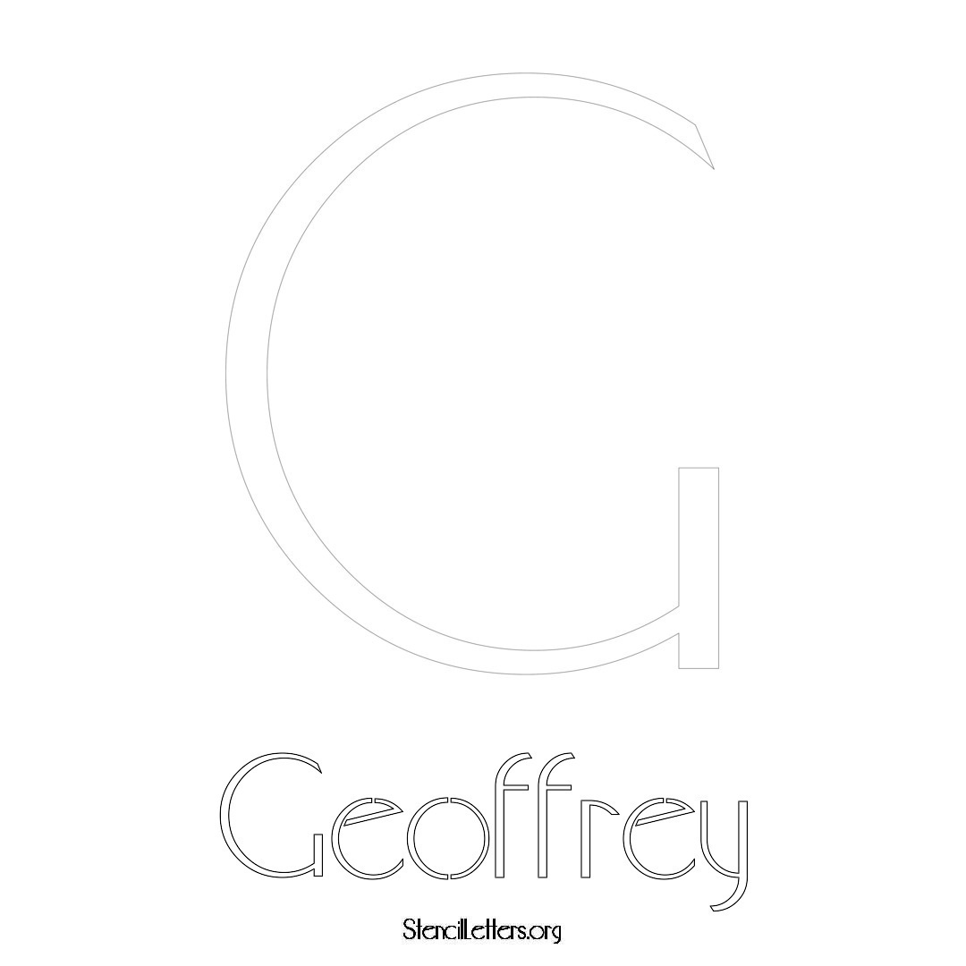 Geoffrey Free Printable Name Stencils with 6 Unique Typography Styles ...