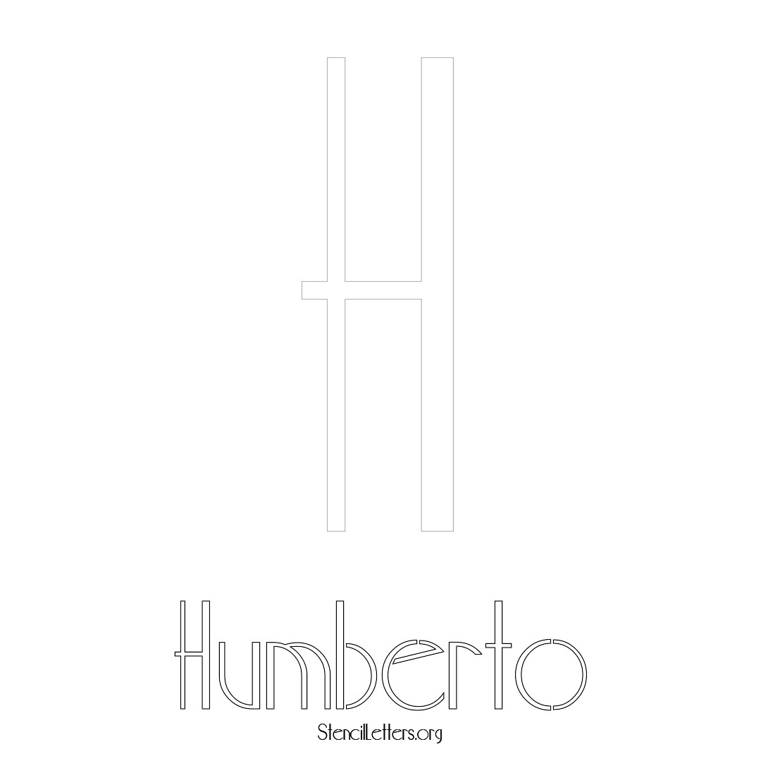 Humberto Free Printable Name Stencils with 6 Unique Typography Styles ...