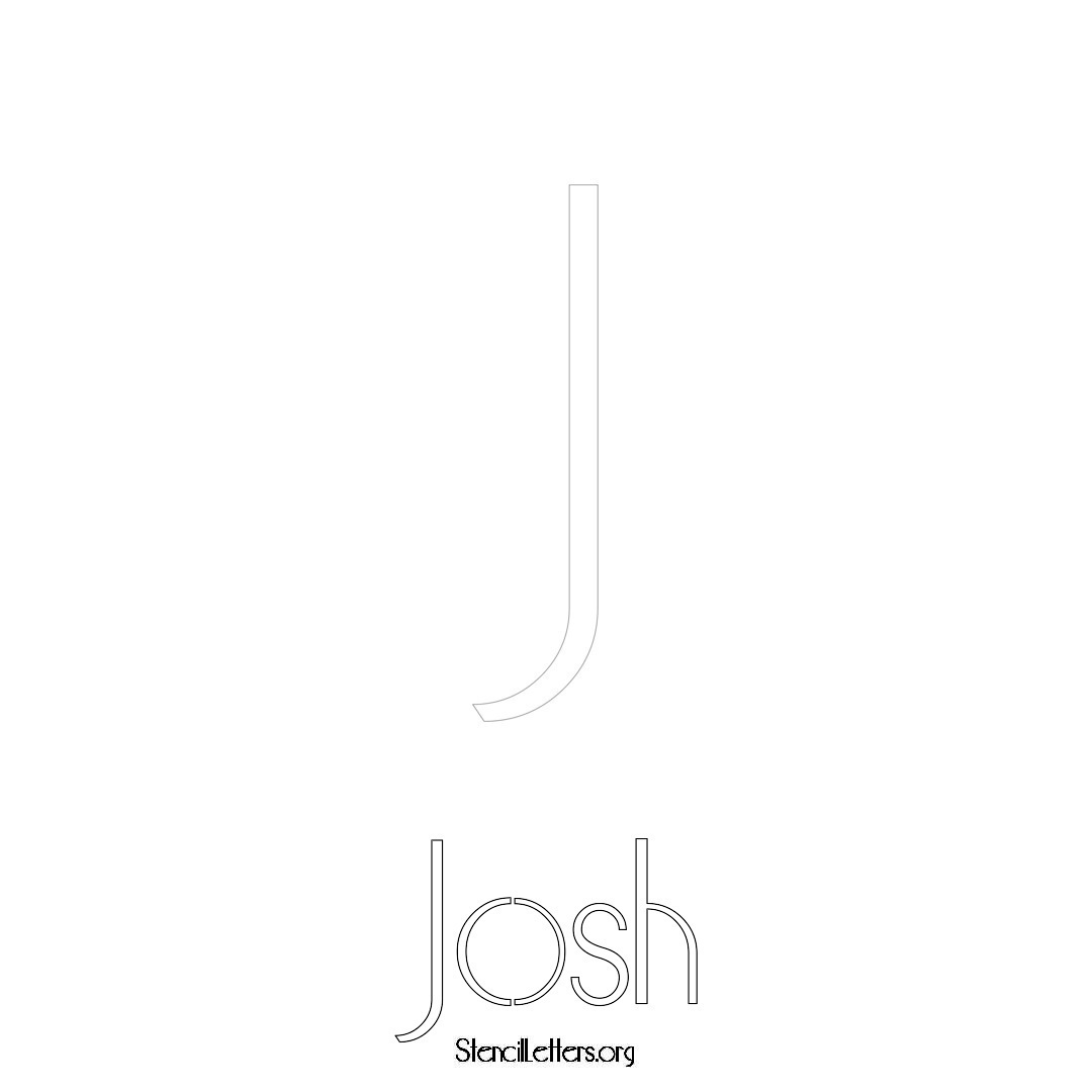 Josh Free Printable Name Stencils with 6 Unique Typography Styles and ...