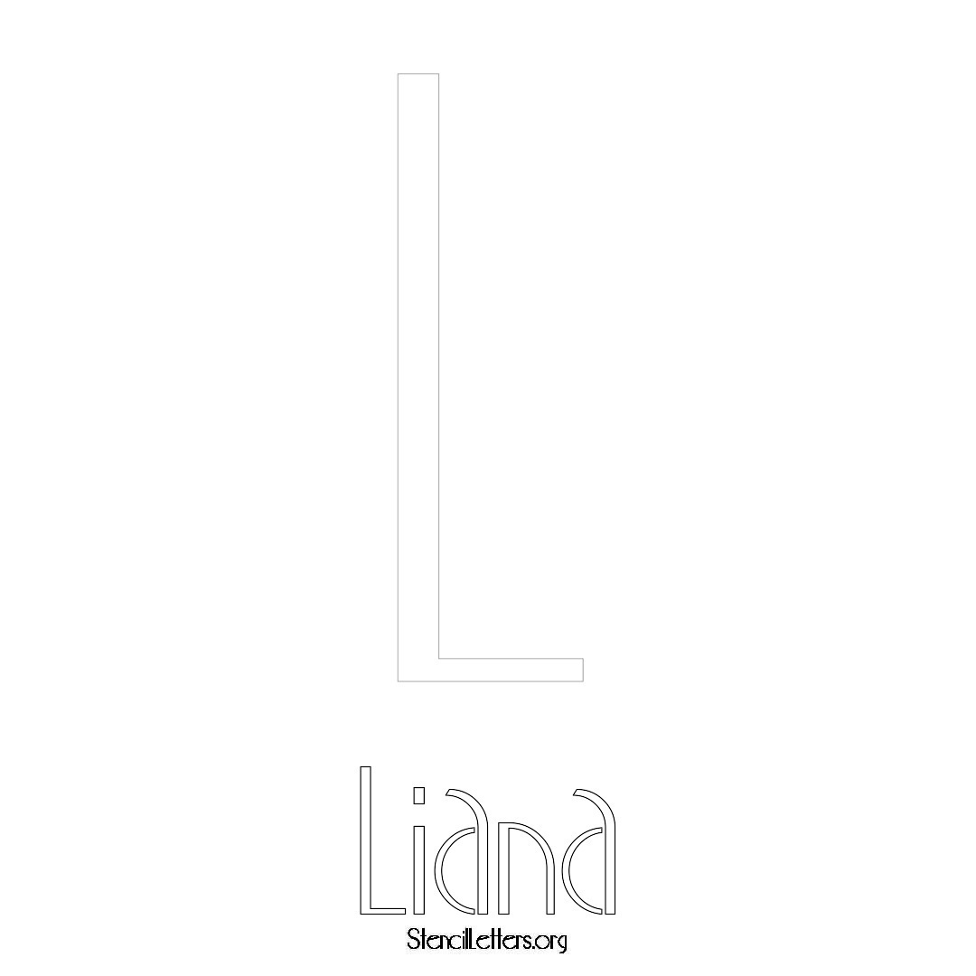 Liana Free Printable Name Stencils with 6 Unique Typography Styles and ...