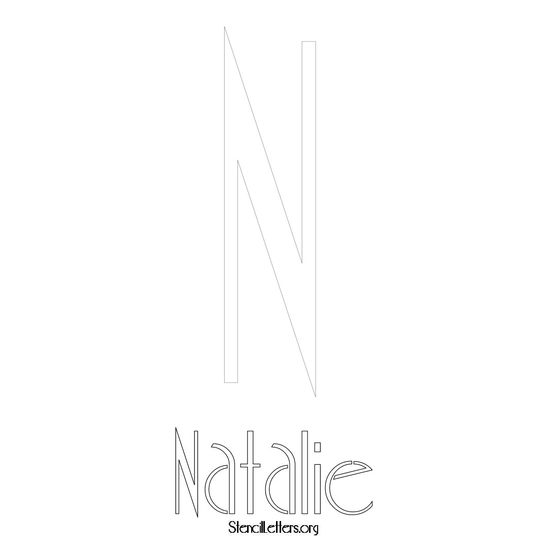 Natalie Free Printable Name Stencils with 6 Unique Typography Styles ...