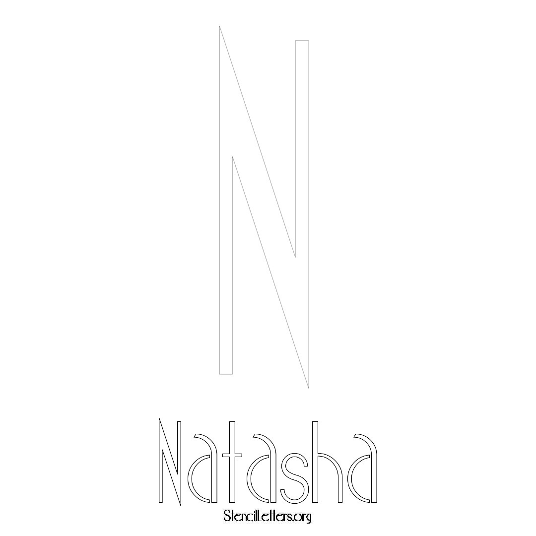 Natasha Free Printable Name Stencils with 6 Unique Typography Styles ...