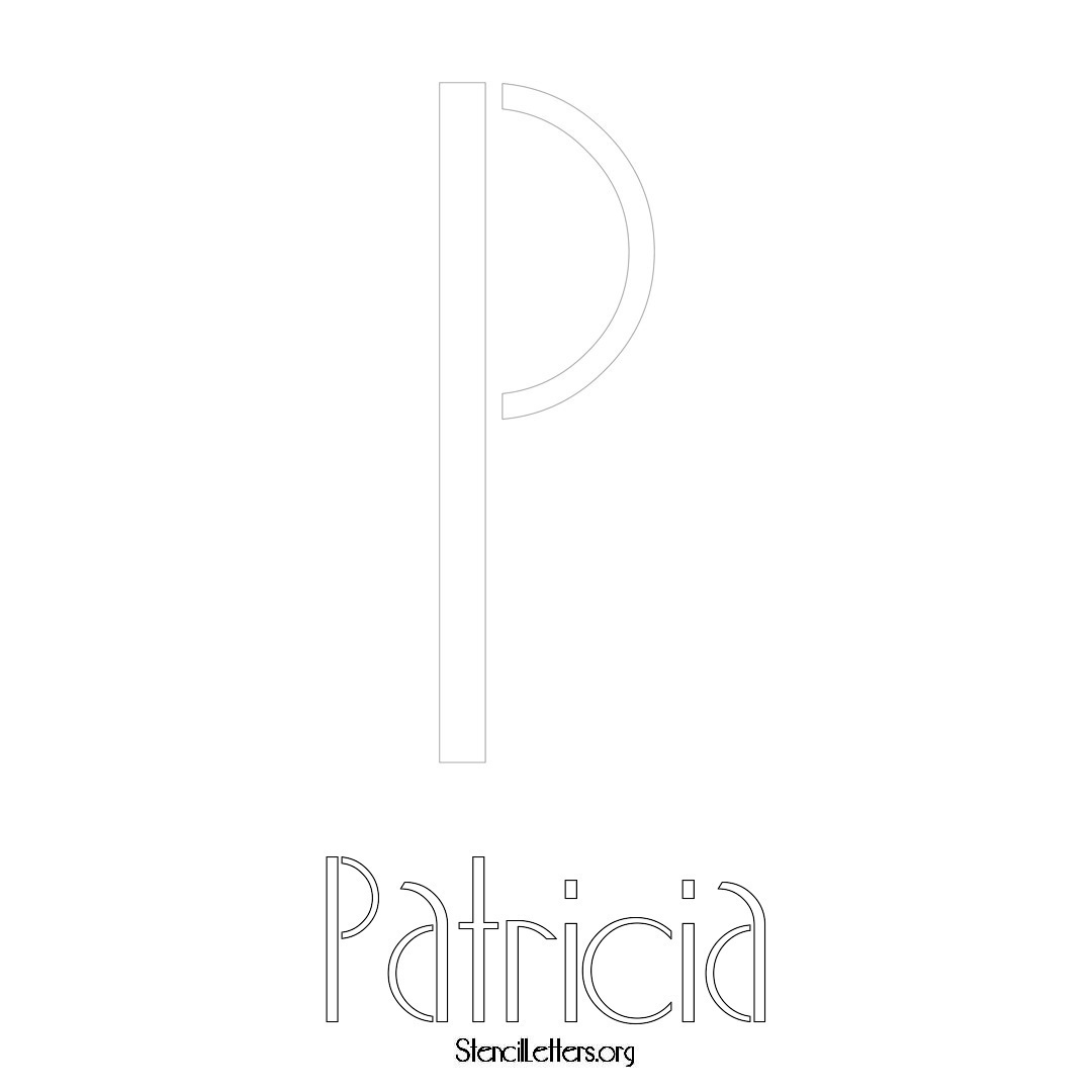 Patricia Free Printable Name Stencils with 6 Unique Typography Styles ...