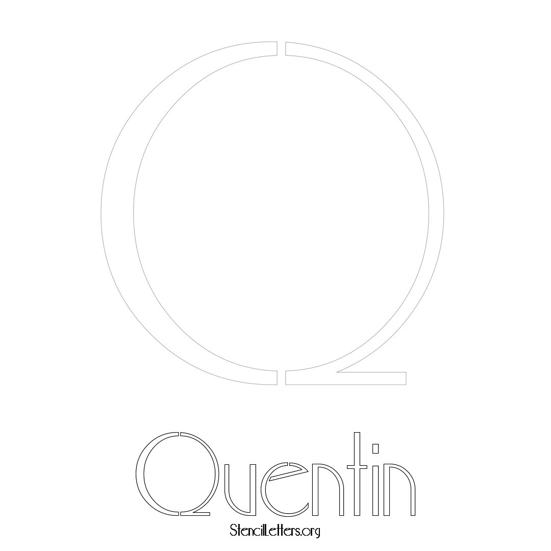 Quentin Free Printable Name Stencils with 6 Unique Typography Styles ...