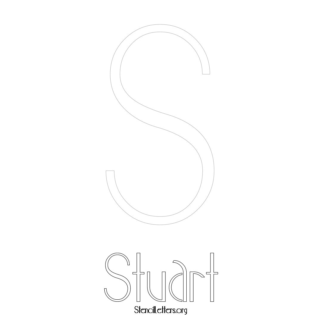 Stuart Free Printable Name Stencils with 6 Unique Typography Styles and ...