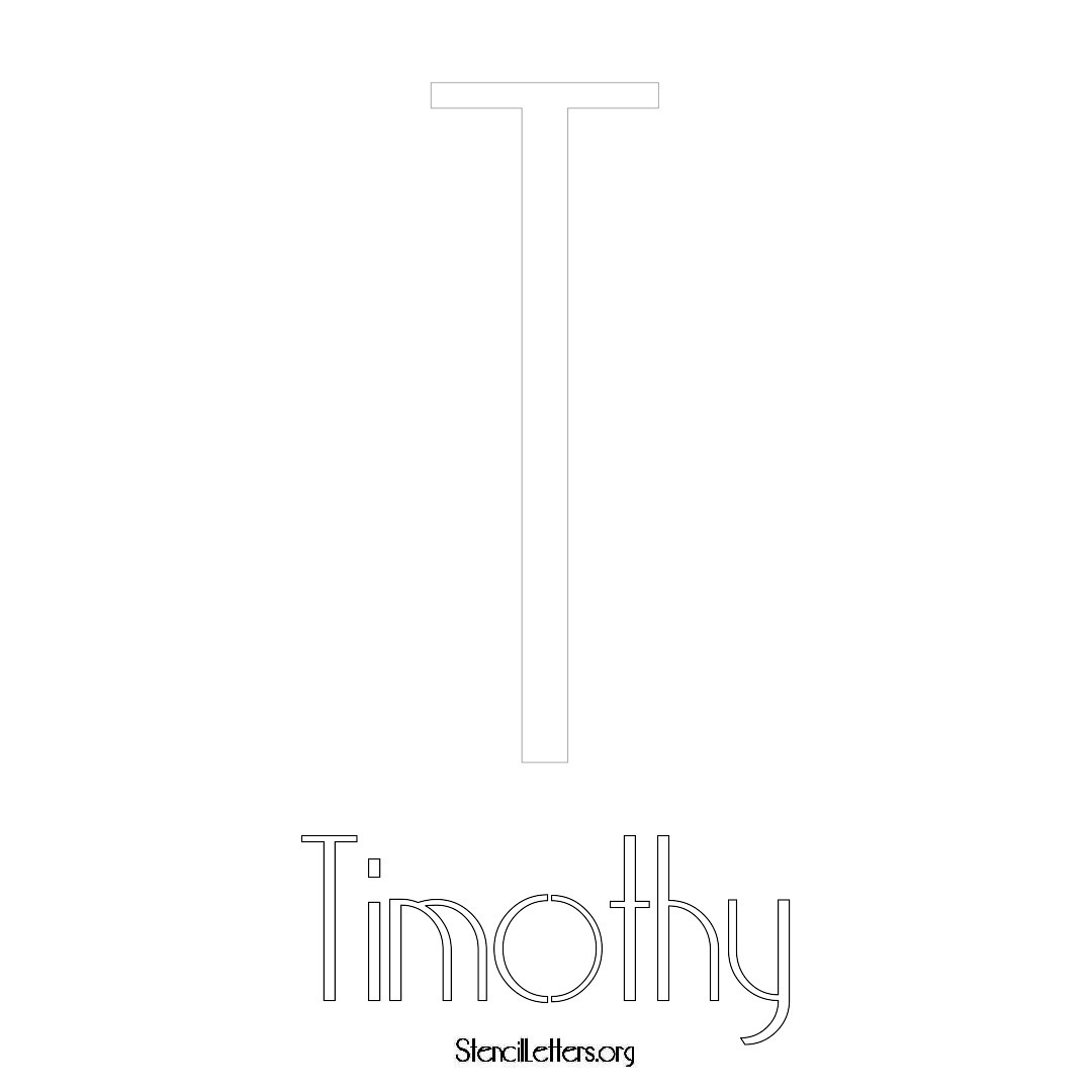 Timothy Free Printable Name Stencils With Unique Typography Styles