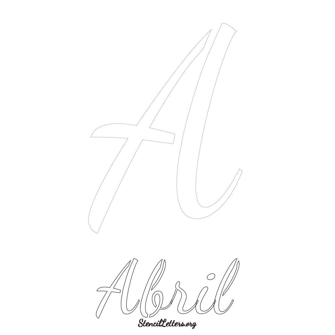 Abril Free Printable Name Stencils with 6 Unique Typography Styles and ...