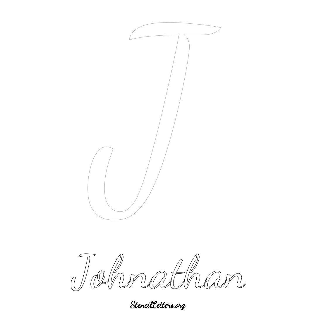 Johnathan Free Printable Name Stencils with 6 Unique Typography Styles ...