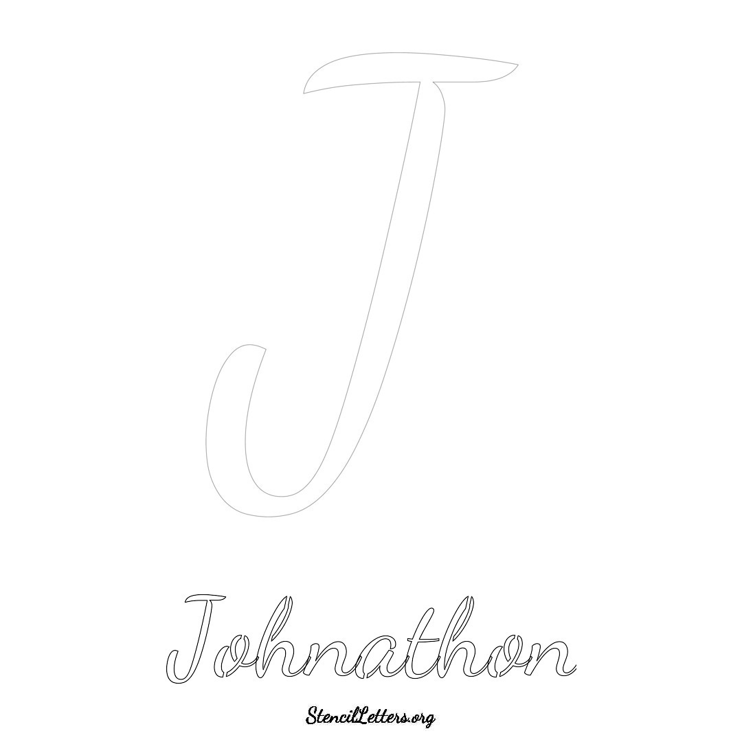 Johnathon Free Printable Name Stencils with 6 Unique Typography Styles ...