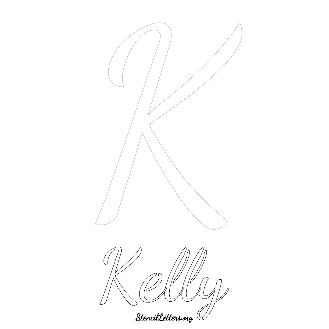 Kelly Free Printable Name Stencils with 6 Unique Typography Styles and ...