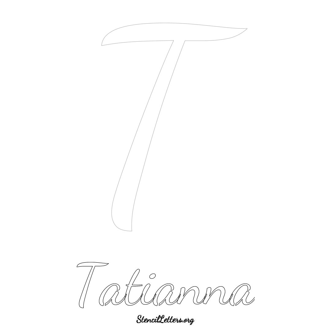 Tatianna Free Printable Name Stencils with 6 Unique Typography Styles ...