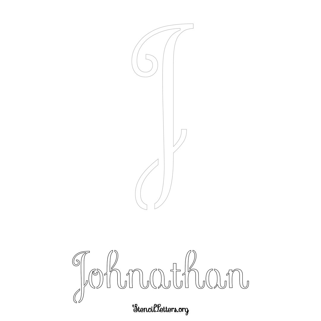 Johnathan Free Printable Name Stencils with 6 Unique Typography Styles ...