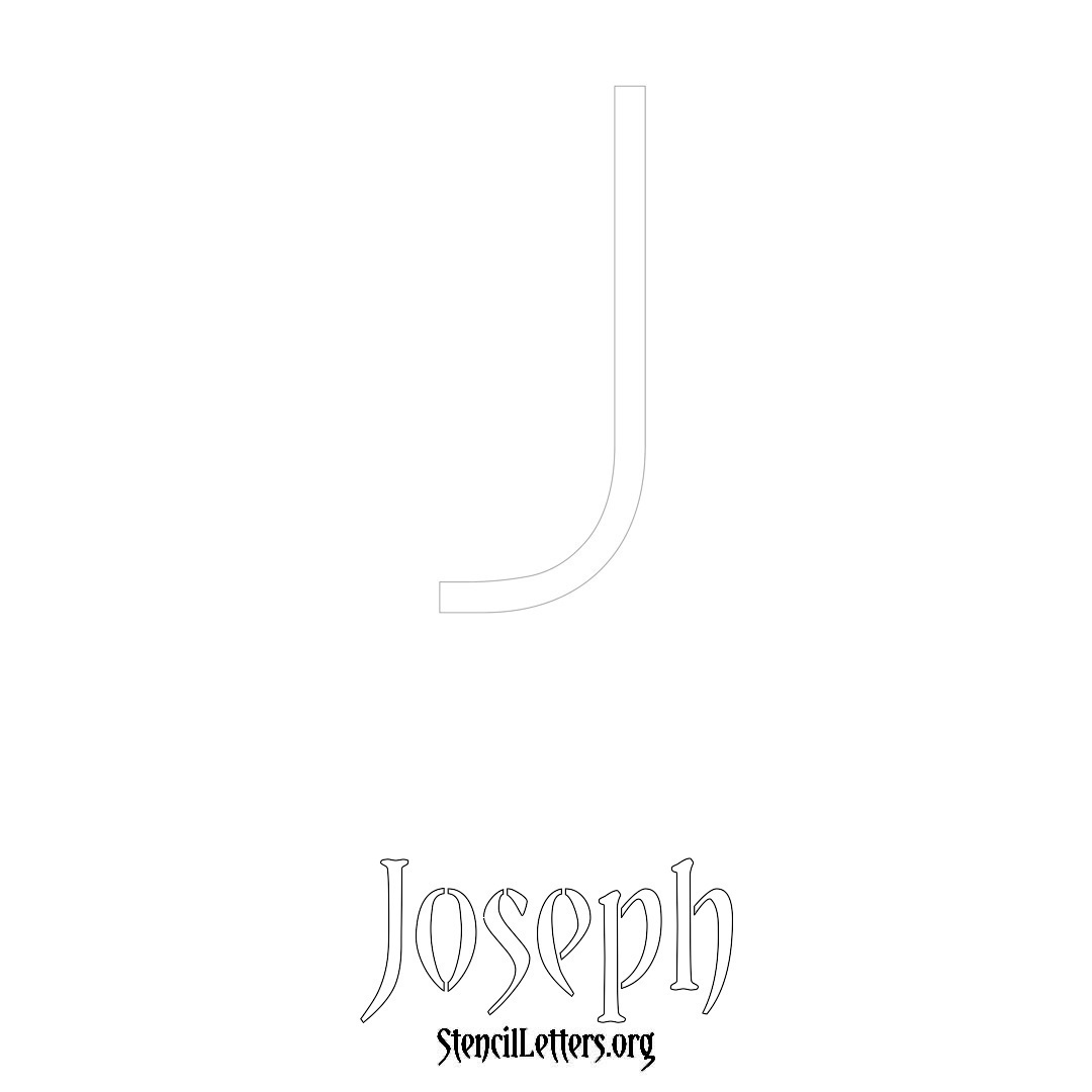 Joseph Free Printable Name Stencils with 6 Unique Typography Styles and ...