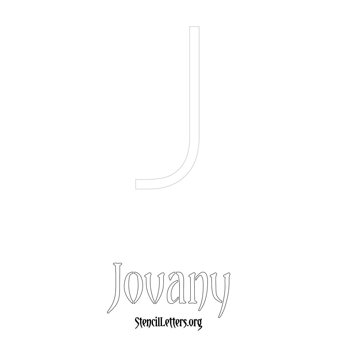 Jovany Free Printable Name Stencils with 6 Unique Typography Styles and ...