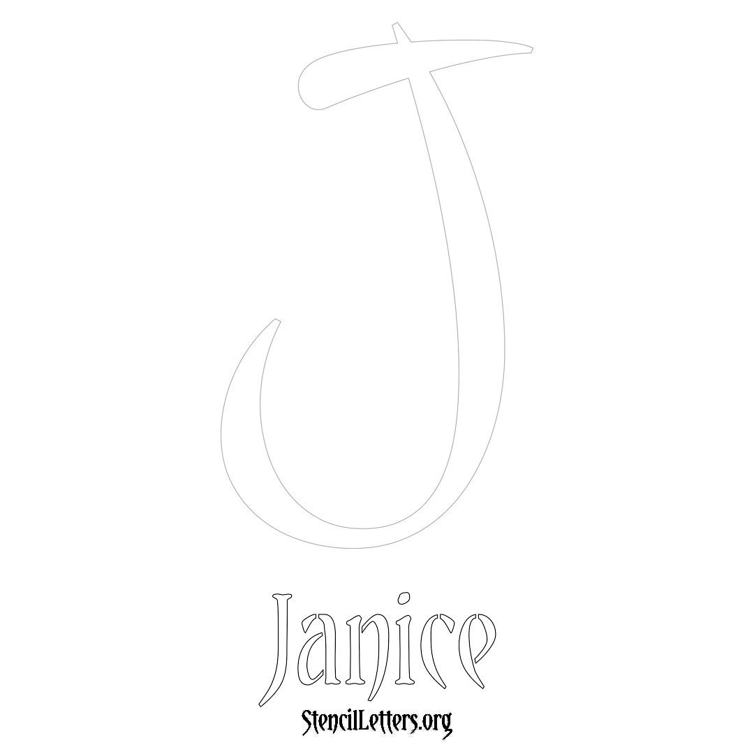 janice-free-printable-name-stencils-with-6-unique-typography-styles-and