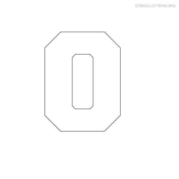 Letter O Printable Alphabet Stencil Templates Stencil Letters Org